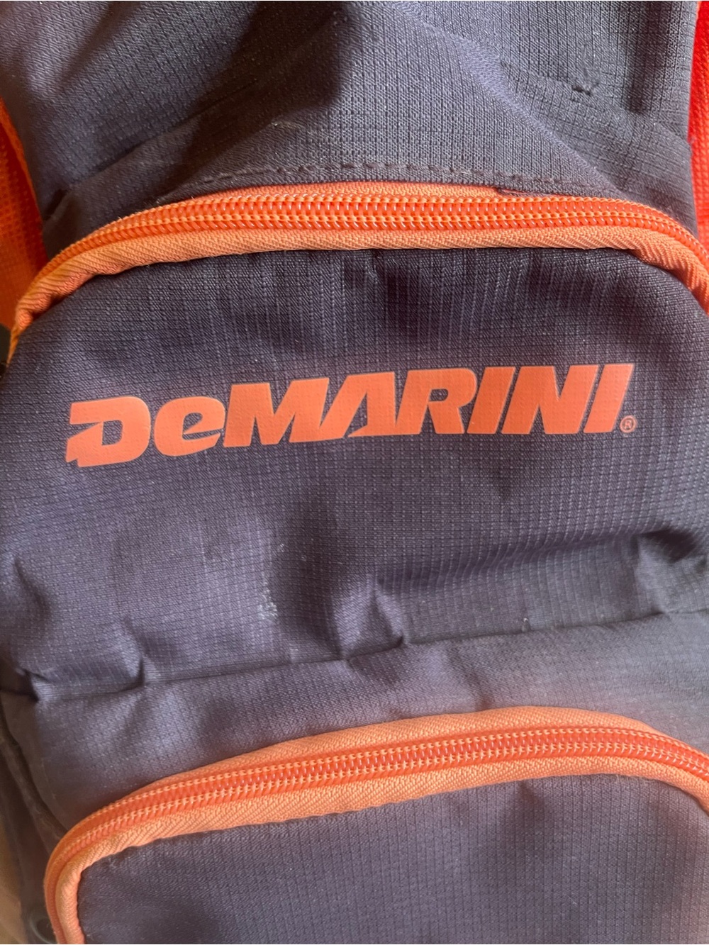 DeMarini Voodoo Baseball Softball Equipment Backpack Black Orange - Picture 2 of 11
